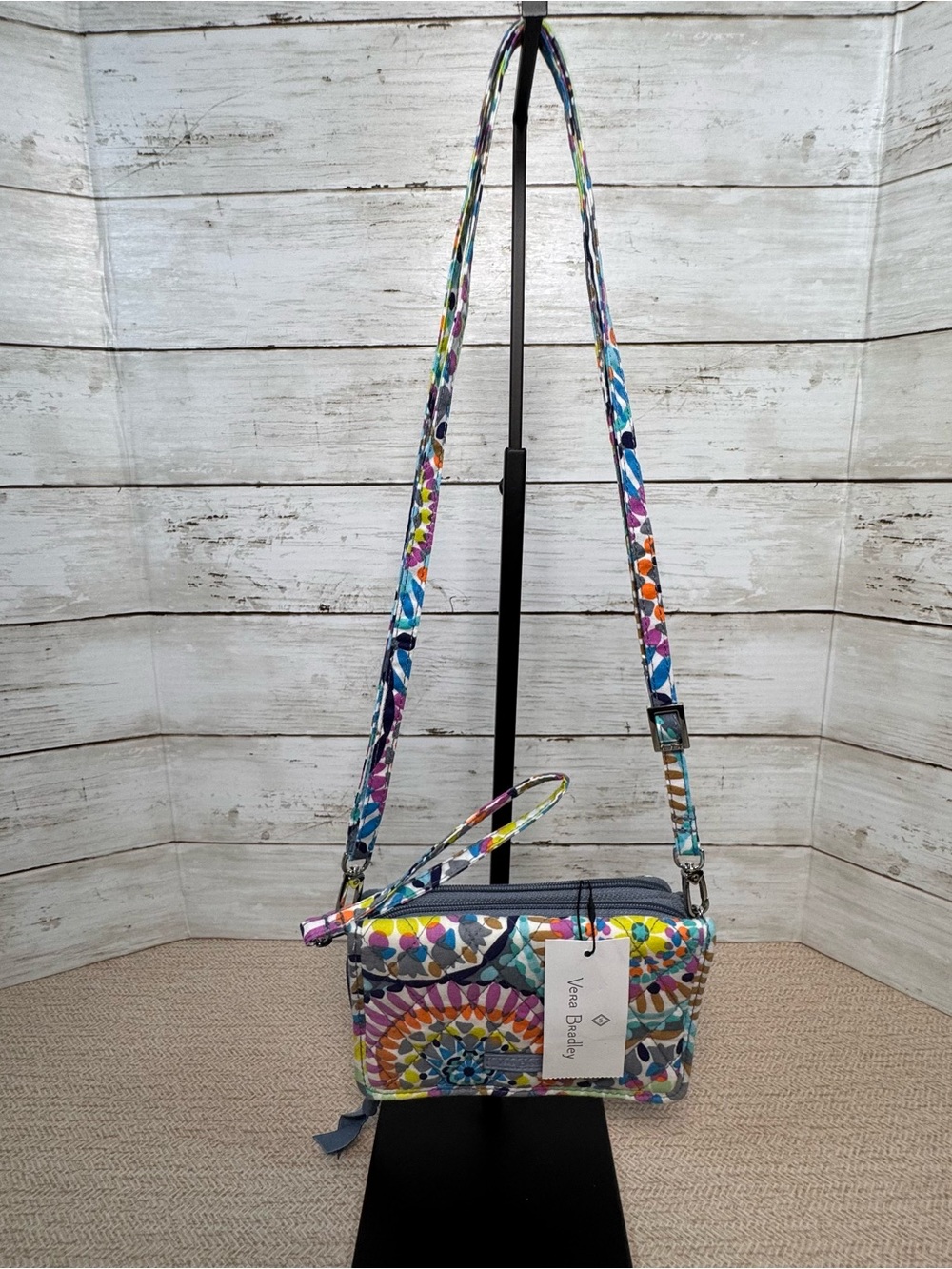 Vera Bradley RFID 3-in-1 Crossbody, Wristlet, Sunny Medallion NWT